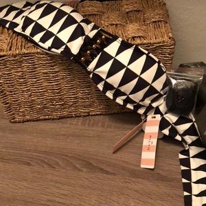 PILYQ Black white gold Bandeau Top